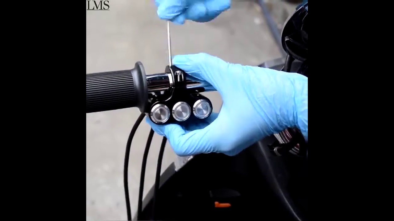 Motorcycle Handlebar Universal Switches Fog Light Mount Horn Power Start Switch 10120068