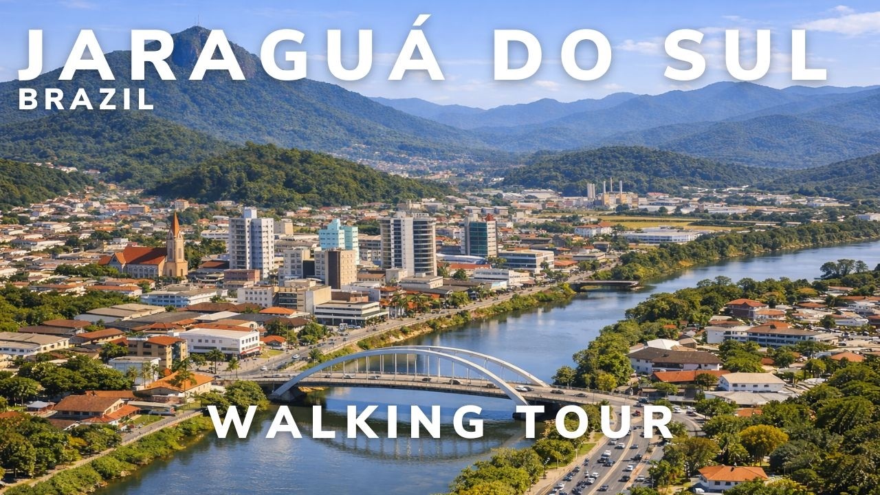 Jaragu&aacute; do Sul | Walking Tour | Brazil 4K