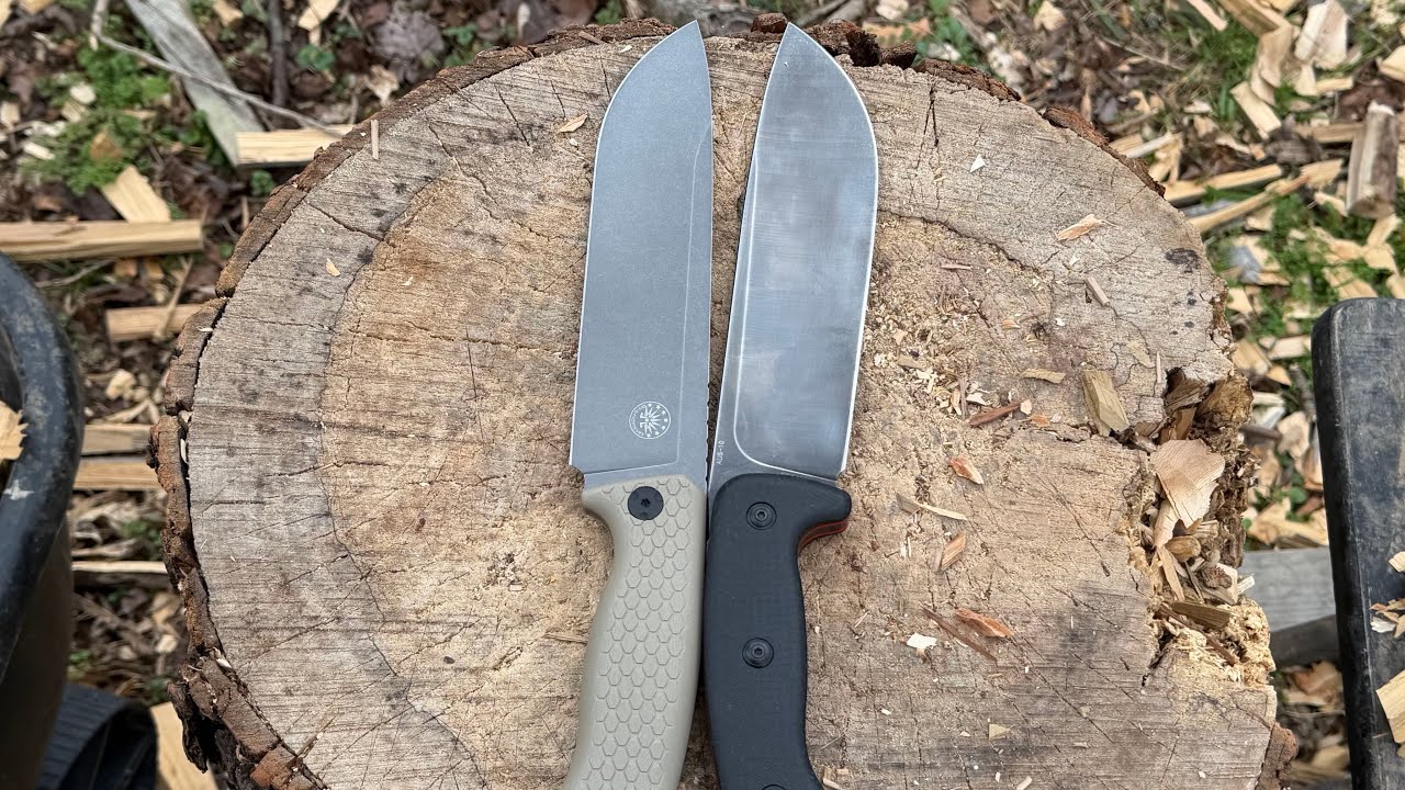 OffGrid Tracker XXL Cryo D2 & Eafengrow EF148 AUS10 comparison #knifestuffwedo #knifetest