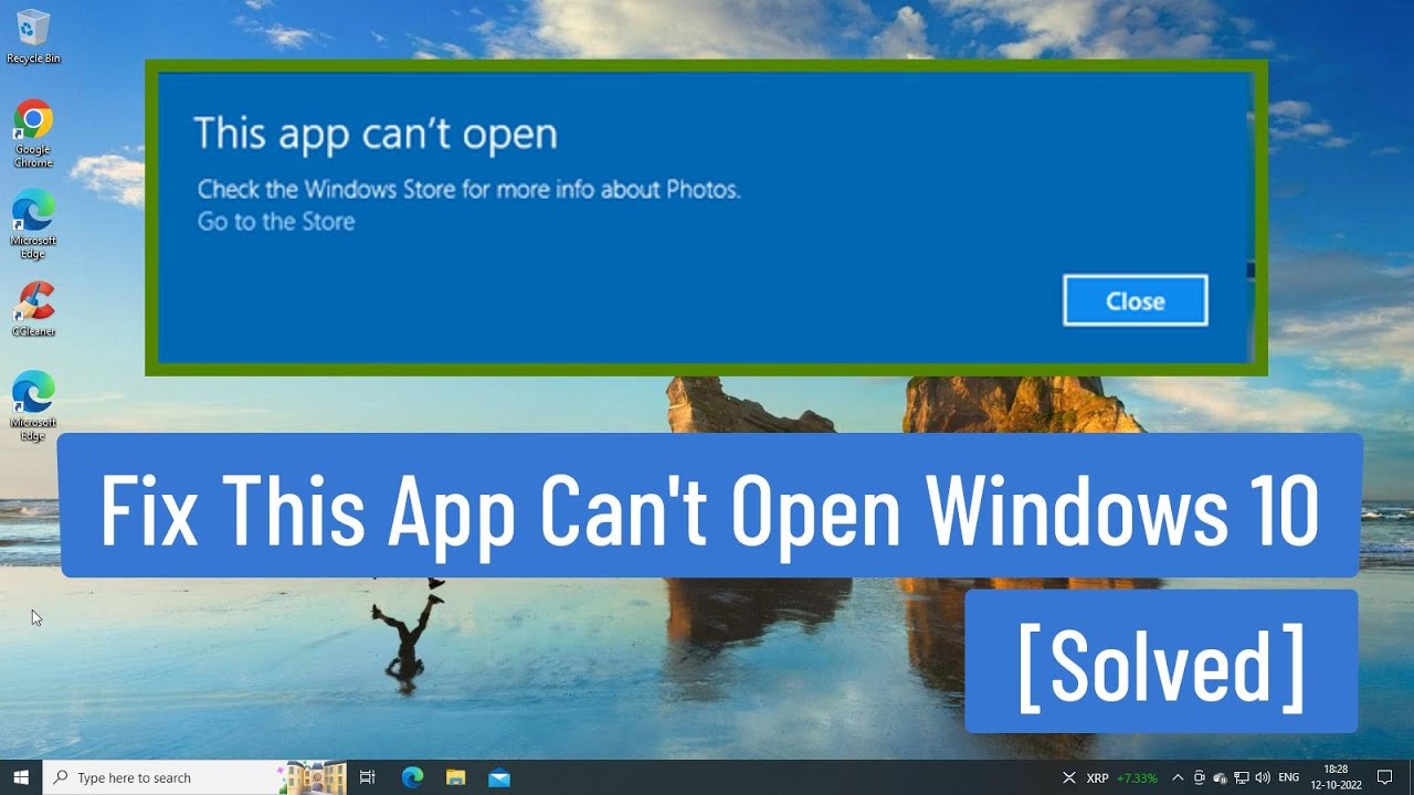 Fix This App Can't Open Windows 10 [Solved]