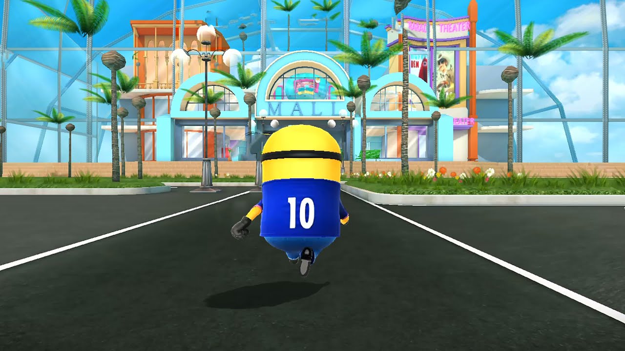 Despicable me Minion rush - Soccer minion Collect 1.6K Bananas with the Banana Vacuum at The Mall