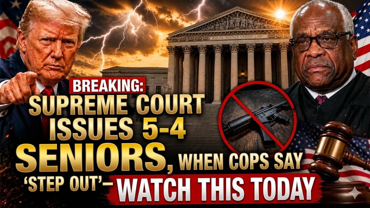 5-4 Supreme Court Ruling &ndash; Seniors, NEVER 'Step Out' for Cops Until You See This