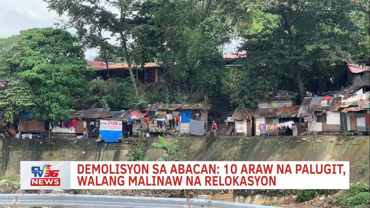 Demolisyon sa Abacan: 10 araw na palugit, walang malinaw na relokasyon | CLTV36 News Clip
