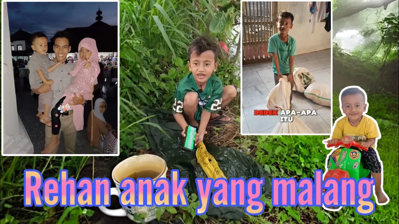 Kasihan hidupnya de rehan sampai ada orang mau angkat jadi anak. 