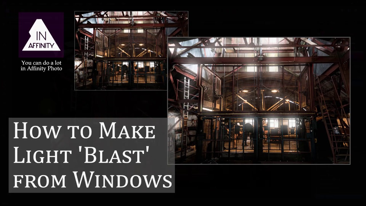 How to Make Light 'Blast' From Windows (using Affinity Photo)