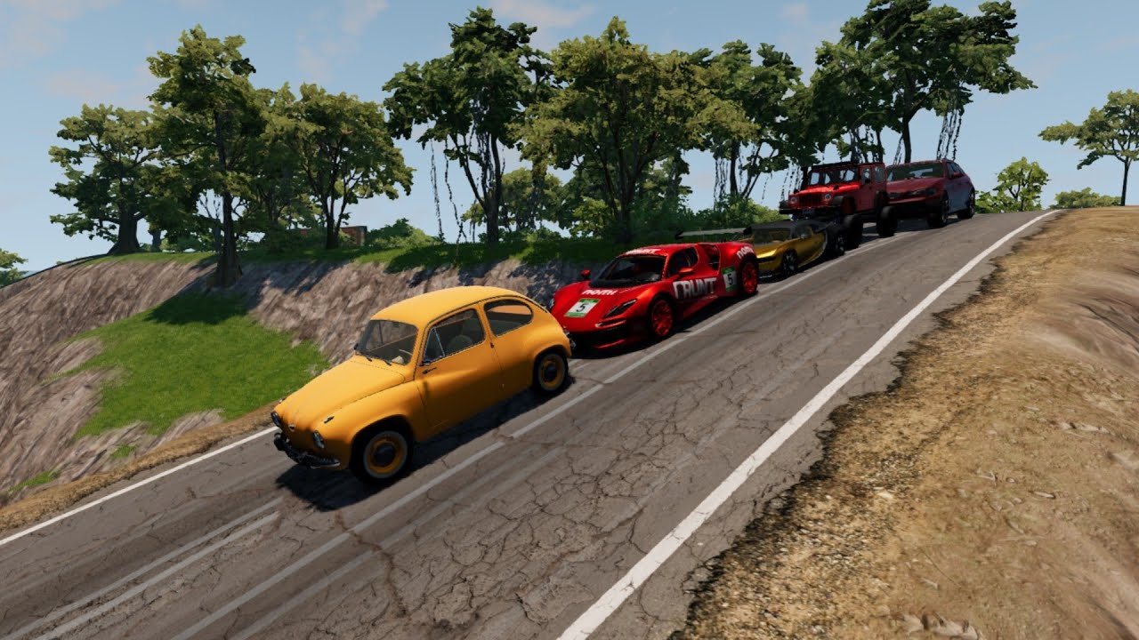 Pixar Car vs Down of Death in BeamNG.drive