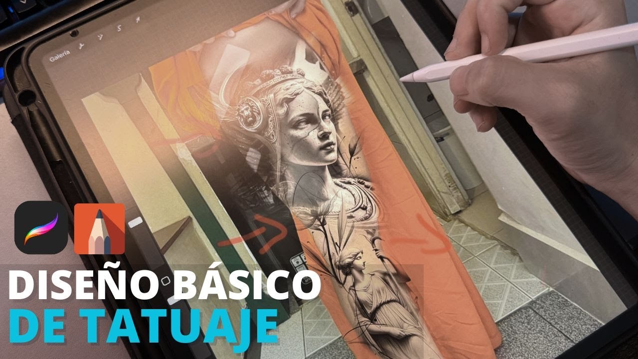Cómo diseñar un tatuaje / aplicaciones básicas ✅🔥
