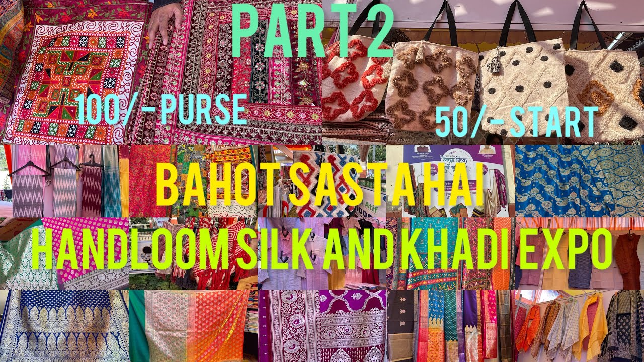 Handloom Silk and Khadi expo Part 2 Lucknow🌺 #trending #viral #youtube 