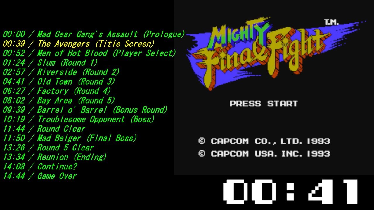 Mighty Final Fight (NES/FC) Soundtrack