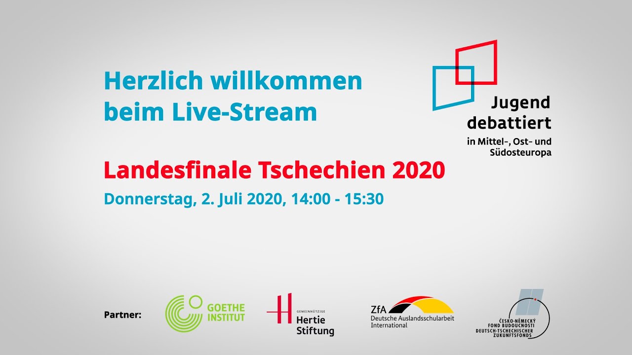 Landesfinale Tschechien 2020 Jugend debattiert in Mittel-, Ost- und Südosteuropa