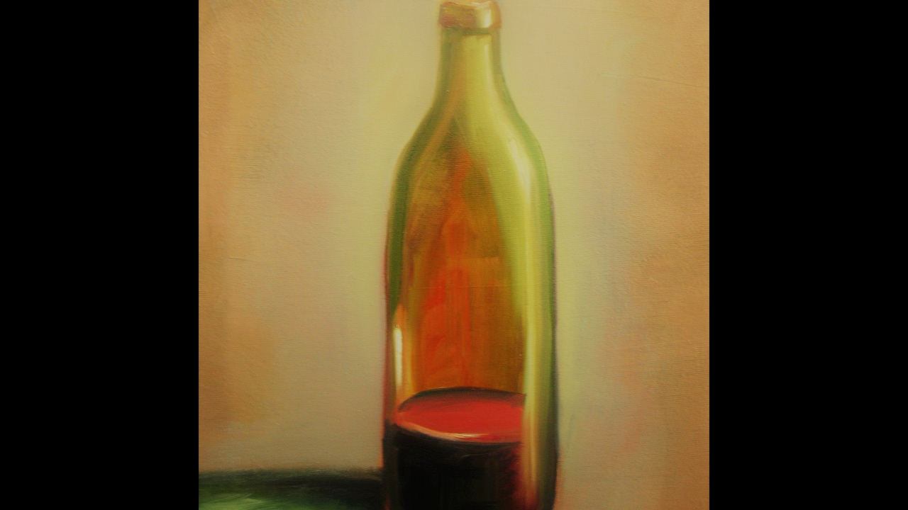 PINTEMOS CON NETTIE K #1/ En Espanol /La Botella de Vino/ Instrucciones de Pintura