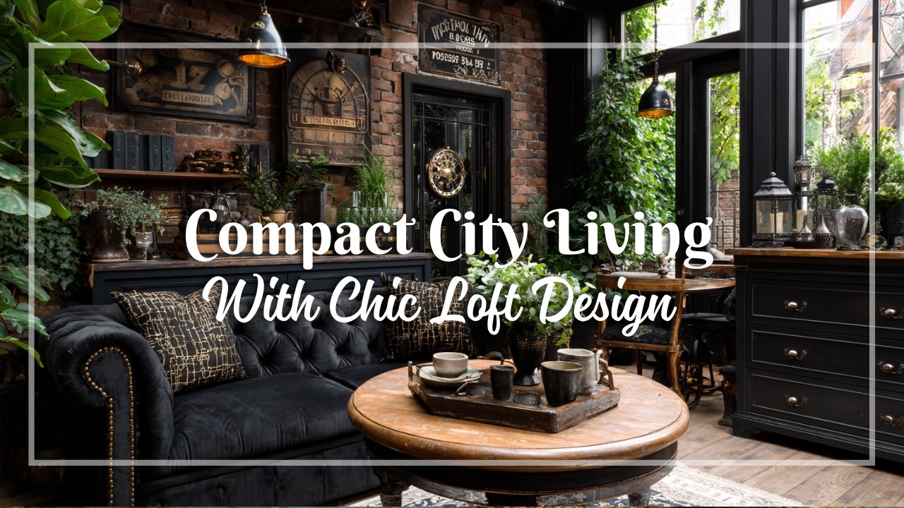 Chic Small Industrial Loft Designs for Sophisticated City Living in Compact Spaces