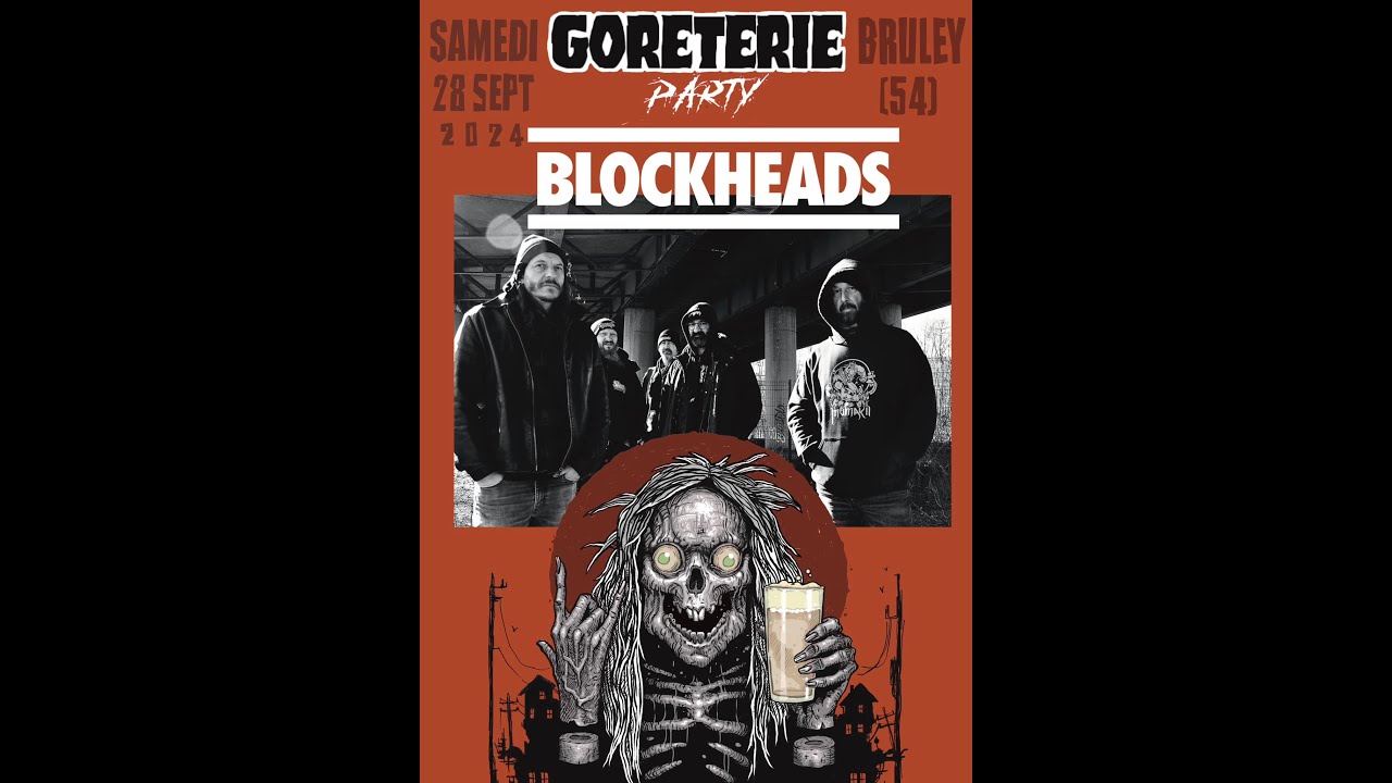 BLOCKHEADS (Grindcore) - Live à Bruley (54), le 28/09/2024. (GORETERIE PARTY 2)