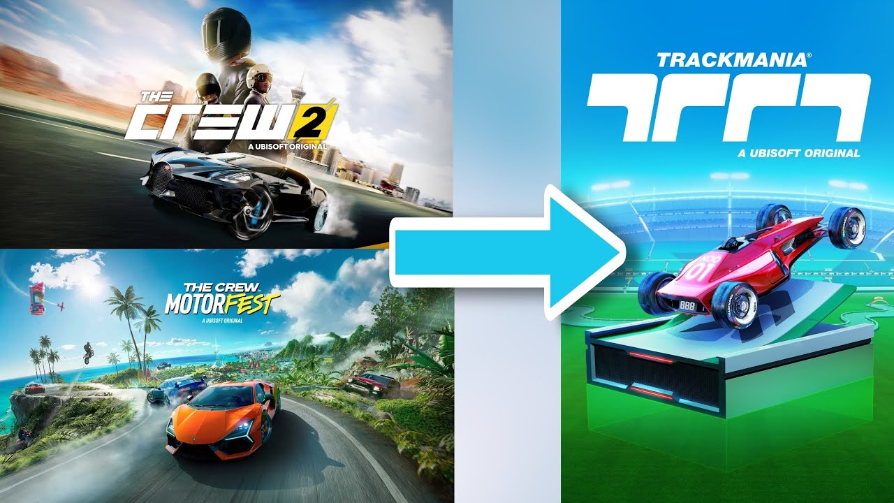 The crew 2 and The crew Motorfest player tries trackmania