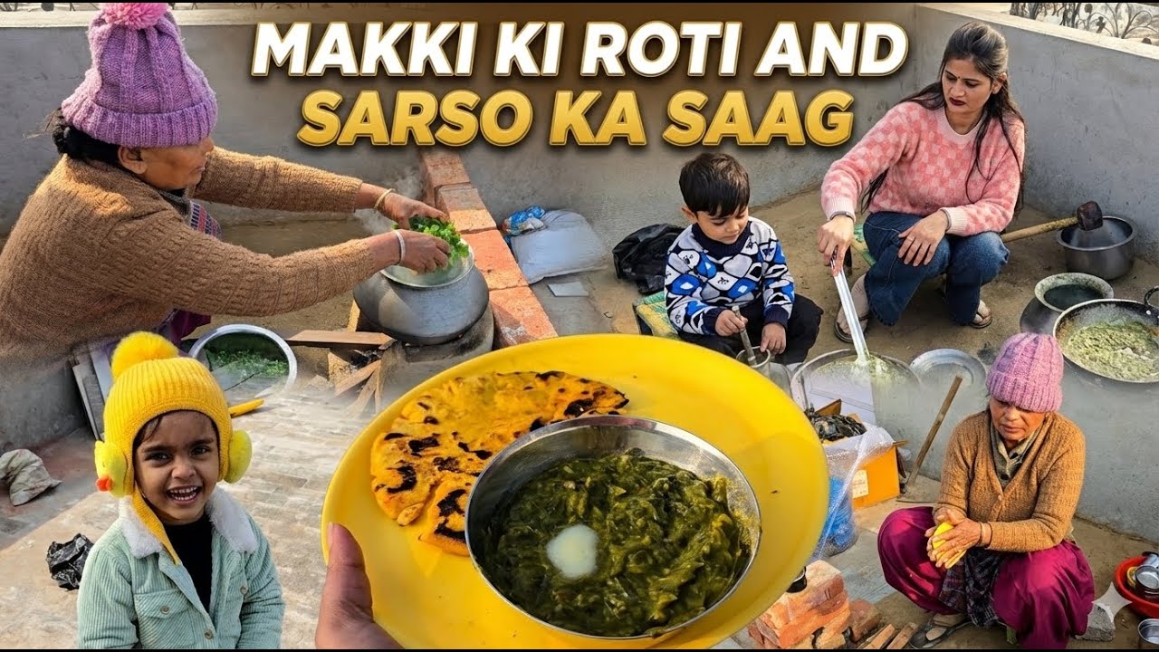 Maa Ke Haath Jaisa Taste ❤️ | Makki Ki Roti Sarson Ka Saag