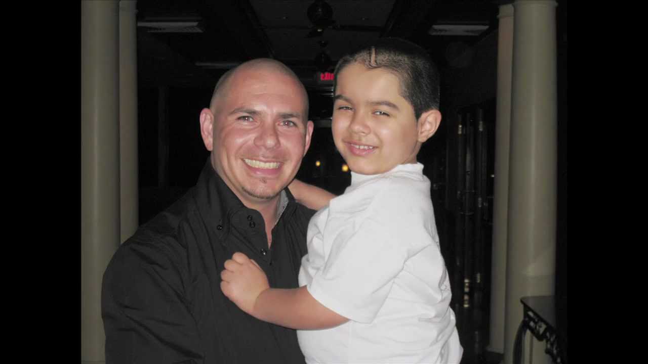 A Wish Come True! Pitbull Meets JJCCF Child Fighting Cancer