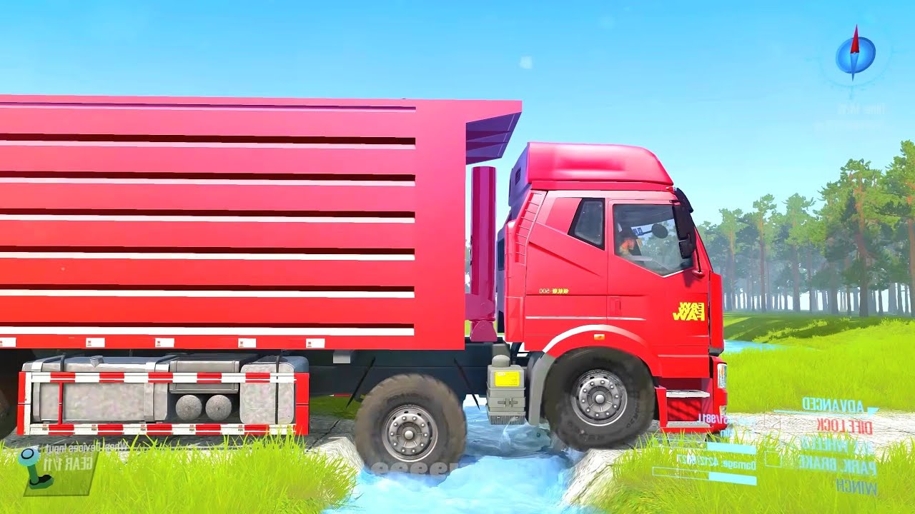 Truck Driving Simulator-Beamng.Drive-Spintires-MudrunnerSnowrunner