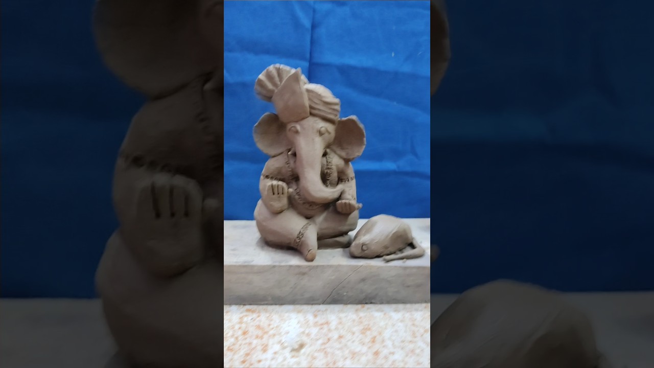 Idol Ganesha Murti making Part -1 #shortsfeed #ganesh #ganesha #ganpatimurti #idolganesha