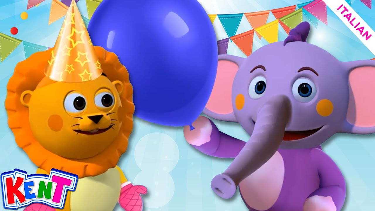 Impara i colori con Kent alla festa di compleanno | Cartoni Animati | Kent Elefante