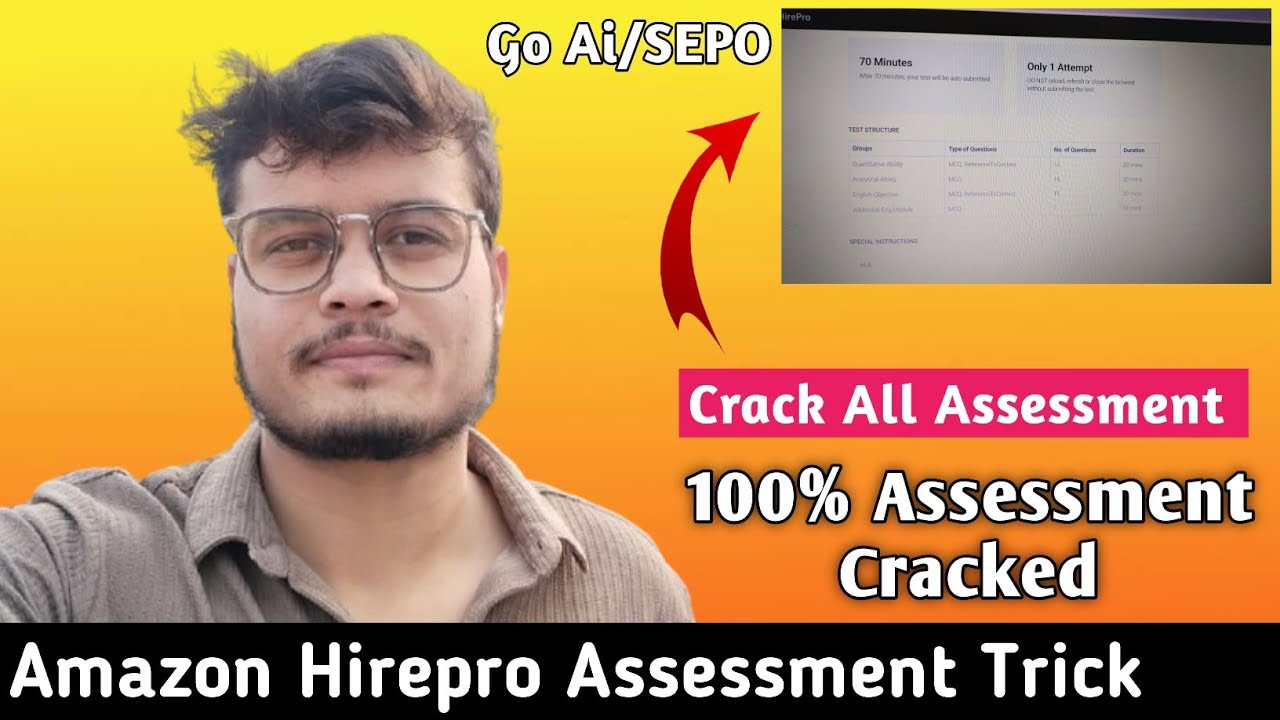 Amazon Hirepro Assessment Trick | Amazon Go Ai, SEPO L1/L2/L3 , MHLS, Buyer Abuse |