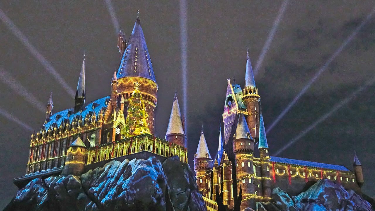 【4K】『ホグワーツ・マジカル・ナイト～ウィンター・マジック～』（2024プレスプレビュー当日）Hogwarts Magical Night - Winter Magic -　USJクリスマス2024