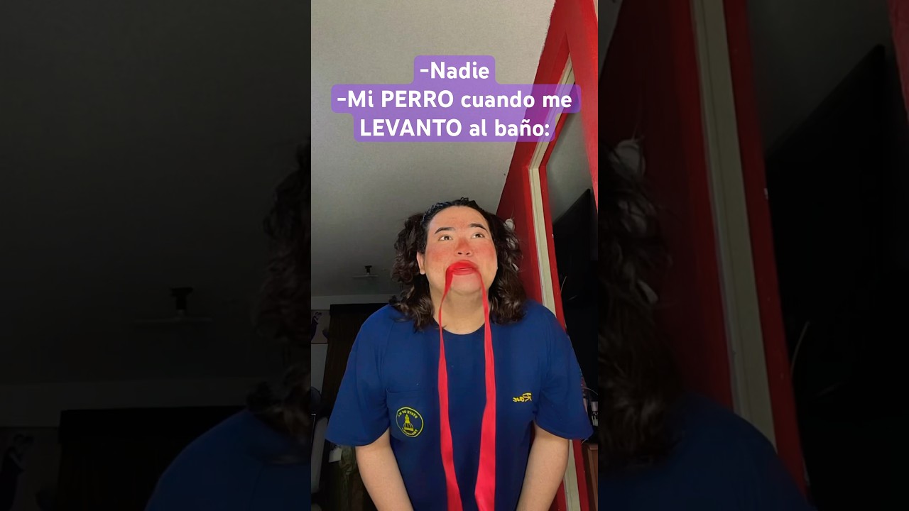 Mi PERRO cuando voy al baño 