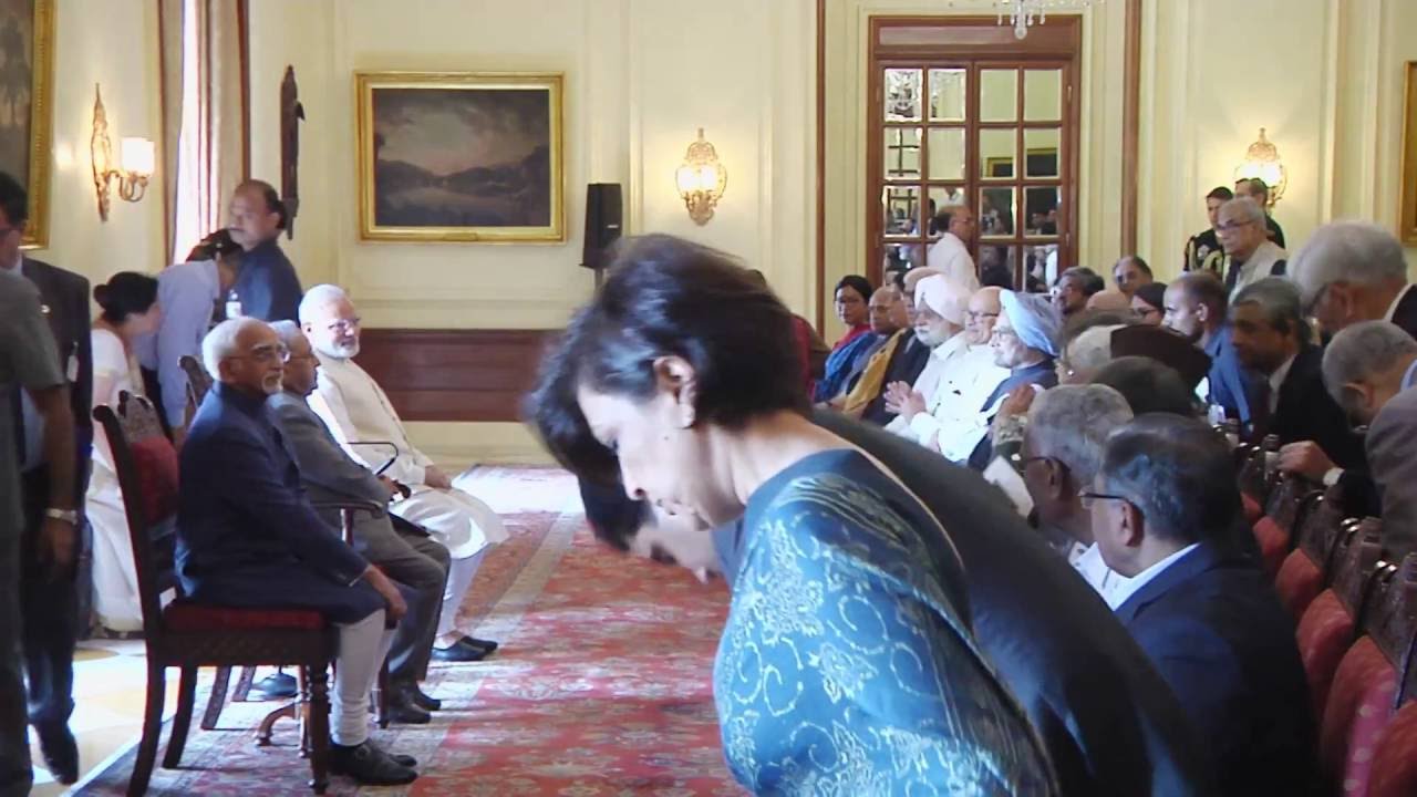 President Mukherjee releases a book &lsquo;Citizen & Society&rsquo; written by Vice President Mohd Hamid Ansari