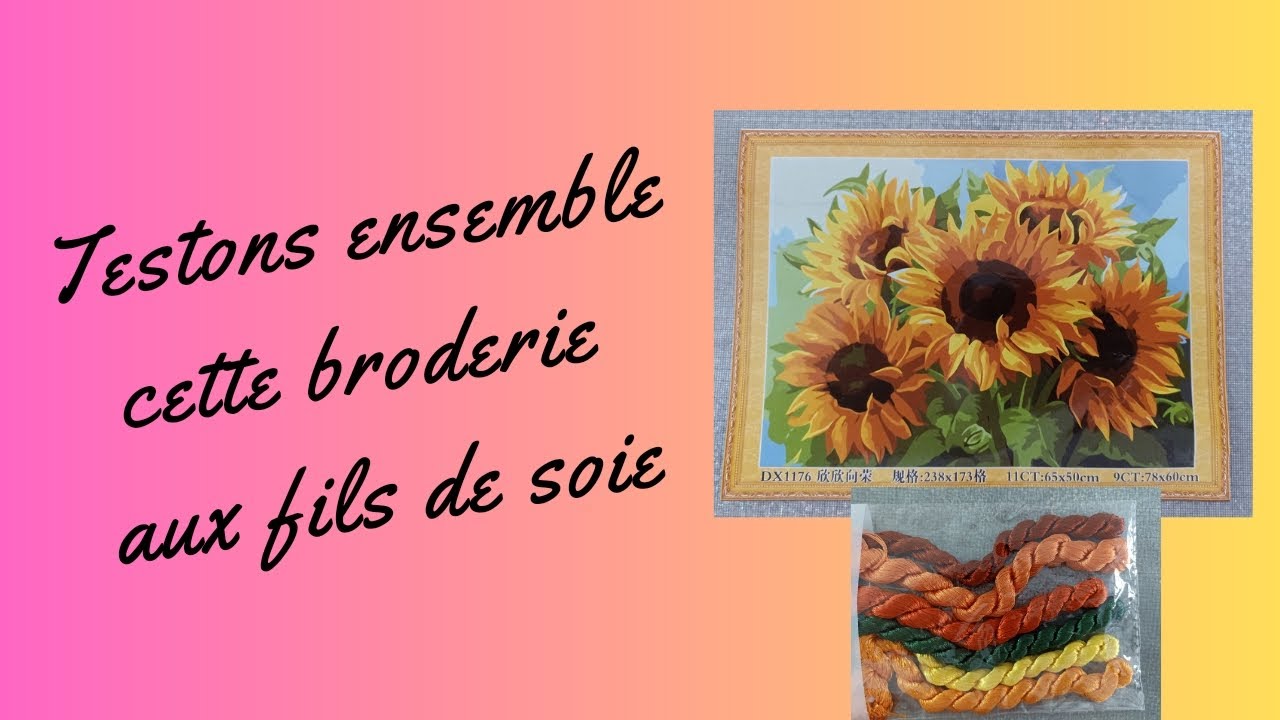 Testons les fils de soie #fansells #pointdecroix #loisirscreatifs #pointdecroix #blabla #diy