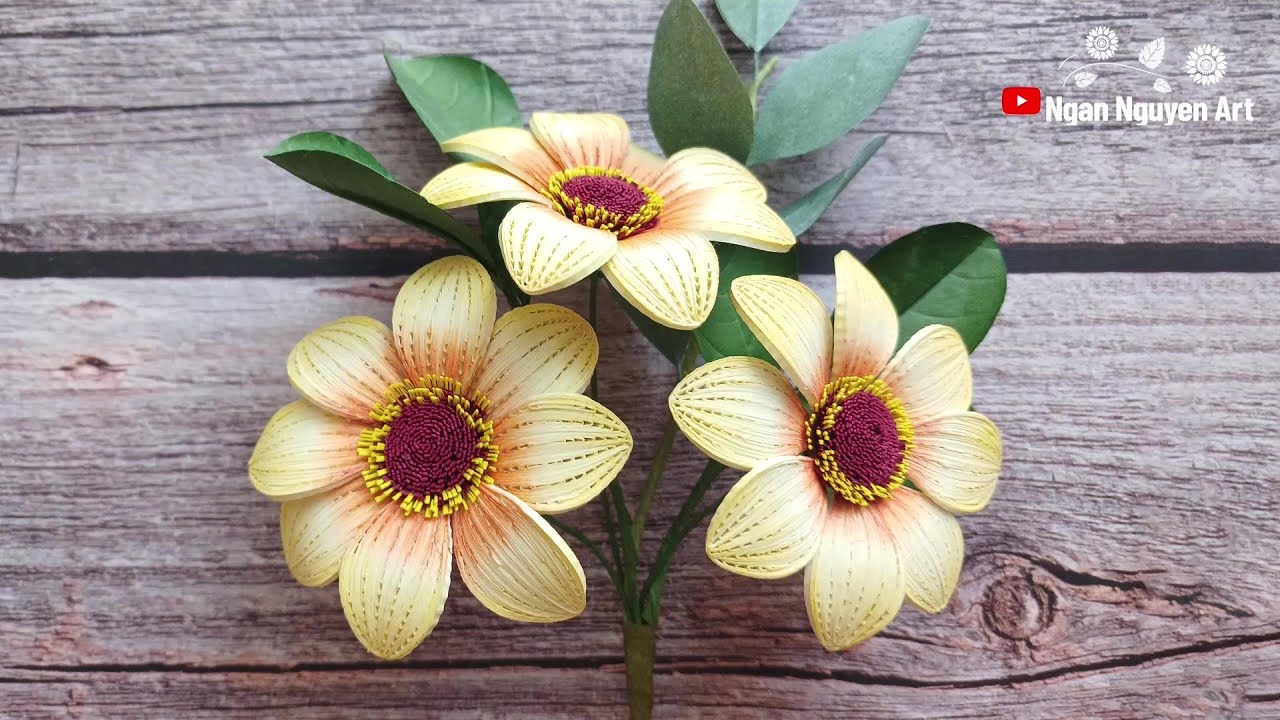 Quilling Single Dahlias | DIY