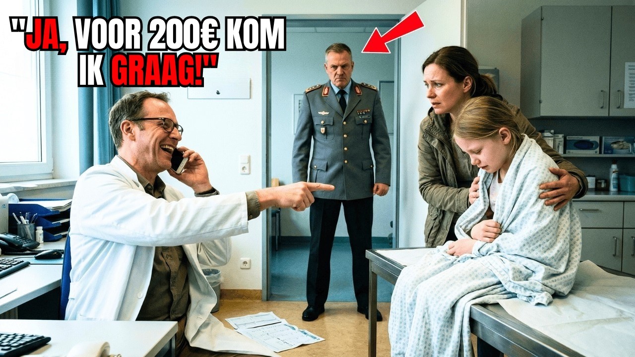Arts negeert ziek kind met 39°C koorts – belt voor 200€ – totdat hij de vader ziet!