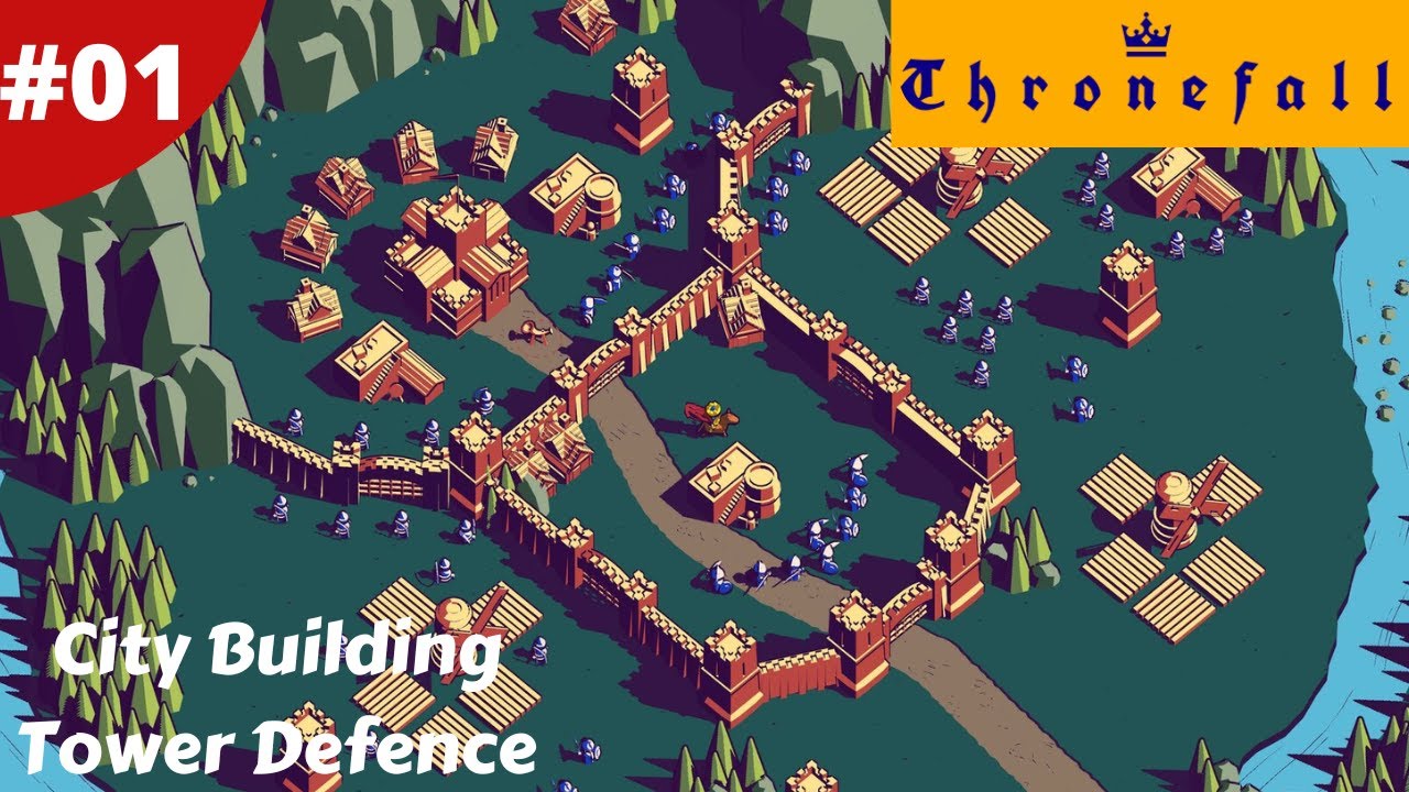 Minimalist City Building Tower Defense Action Strategy - Thronefall - #01 - Gameplay