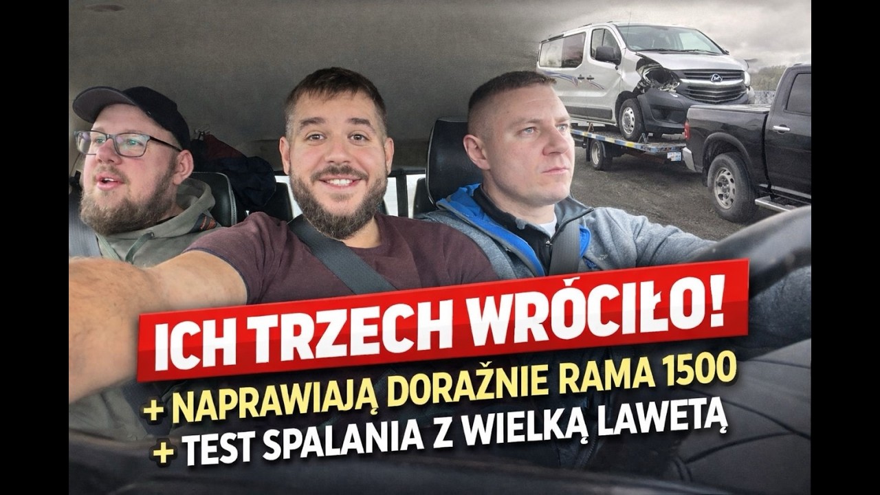 ZDERZAK ROZWALONY&hellip; a RAM musi ciągnąć Vivaro! 😱 Ile to pali?!