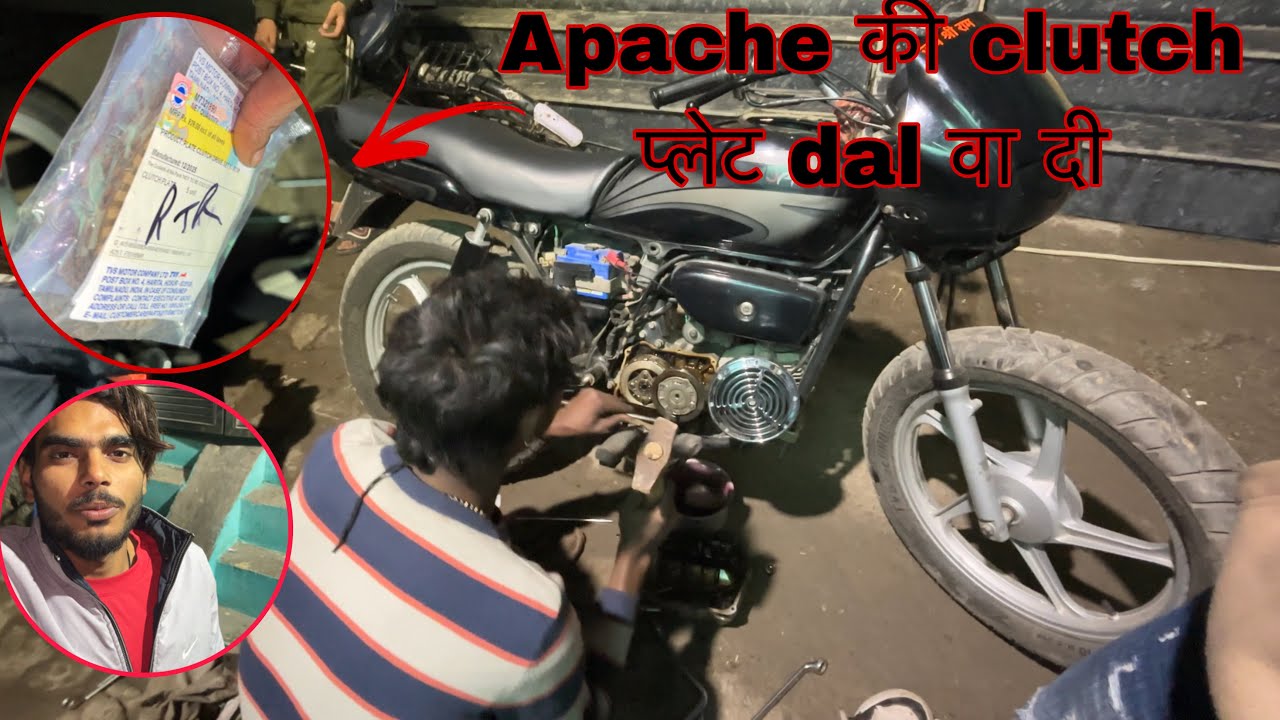 आज dalva दी saplender में apache ki clutch plate😱/Ankit saini/ video 
