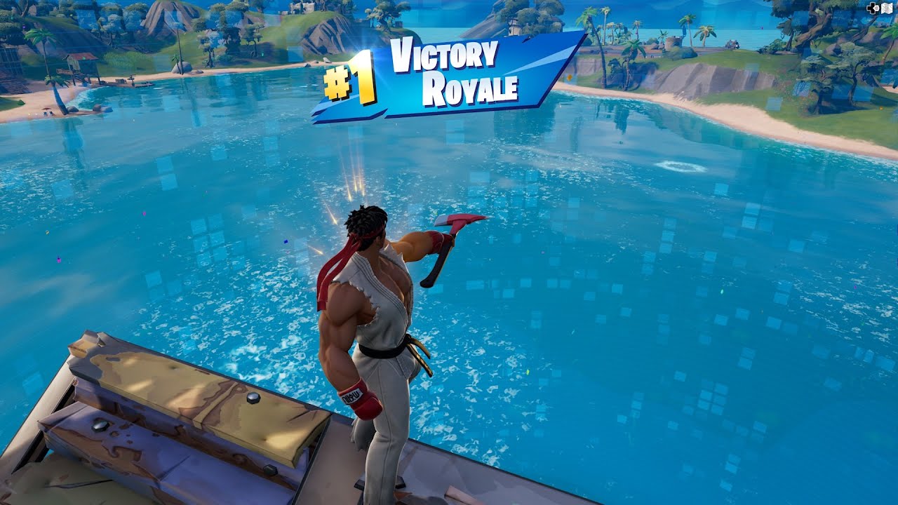 RYU SKIN+OL' CHOPPER PICKAXE FORTNITE Solo Gameplay Chapter 3 Season 2 #EpicPartner