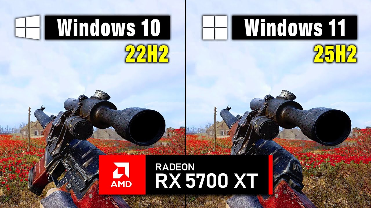 Windows 11 25H2 vs Windows 10 - Which is Better for Gaming in 2026? (RX 5700 XT)