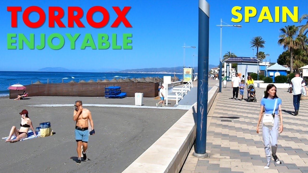 Torrox Costa Spain Promenade Walk 2024 Malaga Costa del Sol