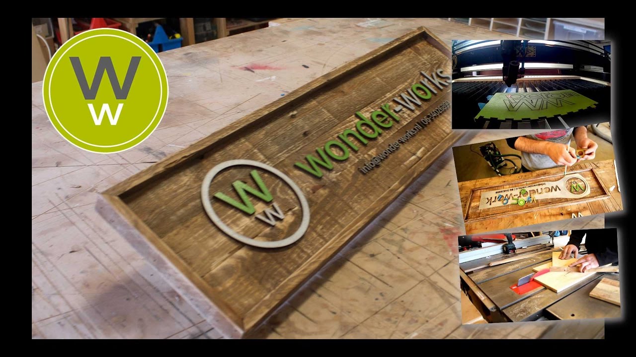 Palletwood Sign for the shop, howto diy
