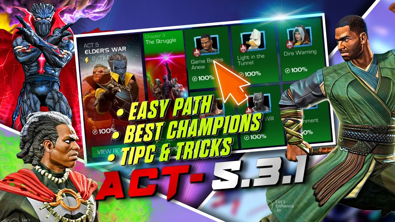 Act 5.3.1 Mordo Boss | Easy Path Completion | Marvel Contest of champions | MCOC