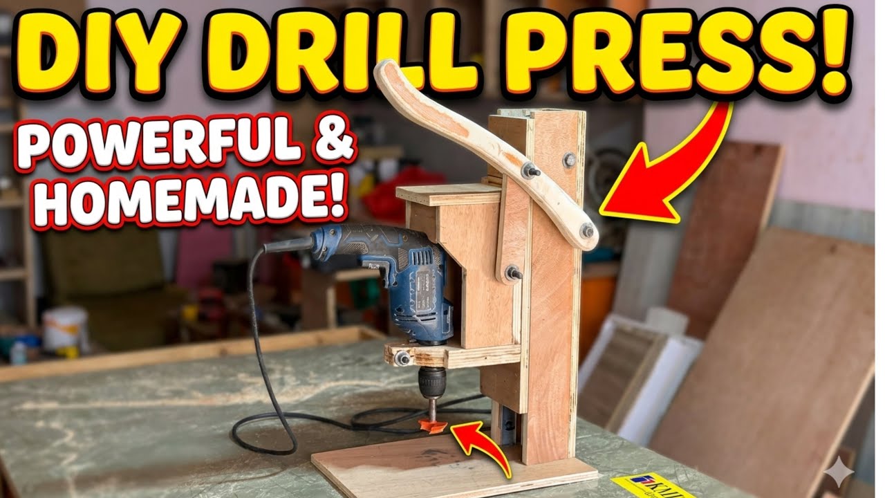 Genius Woodworking Hack: The Ultimate Homemade Drill Press