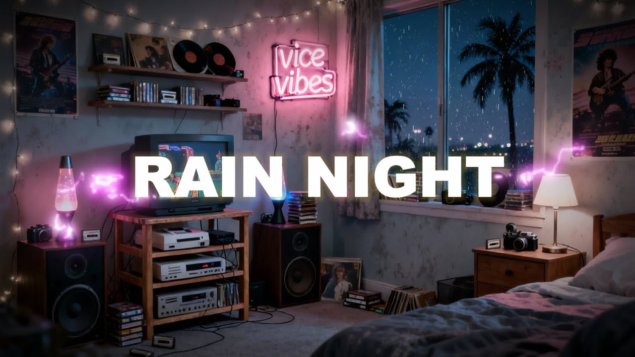 Rain Night — Retro Synthwave & Dreamwave Mix
