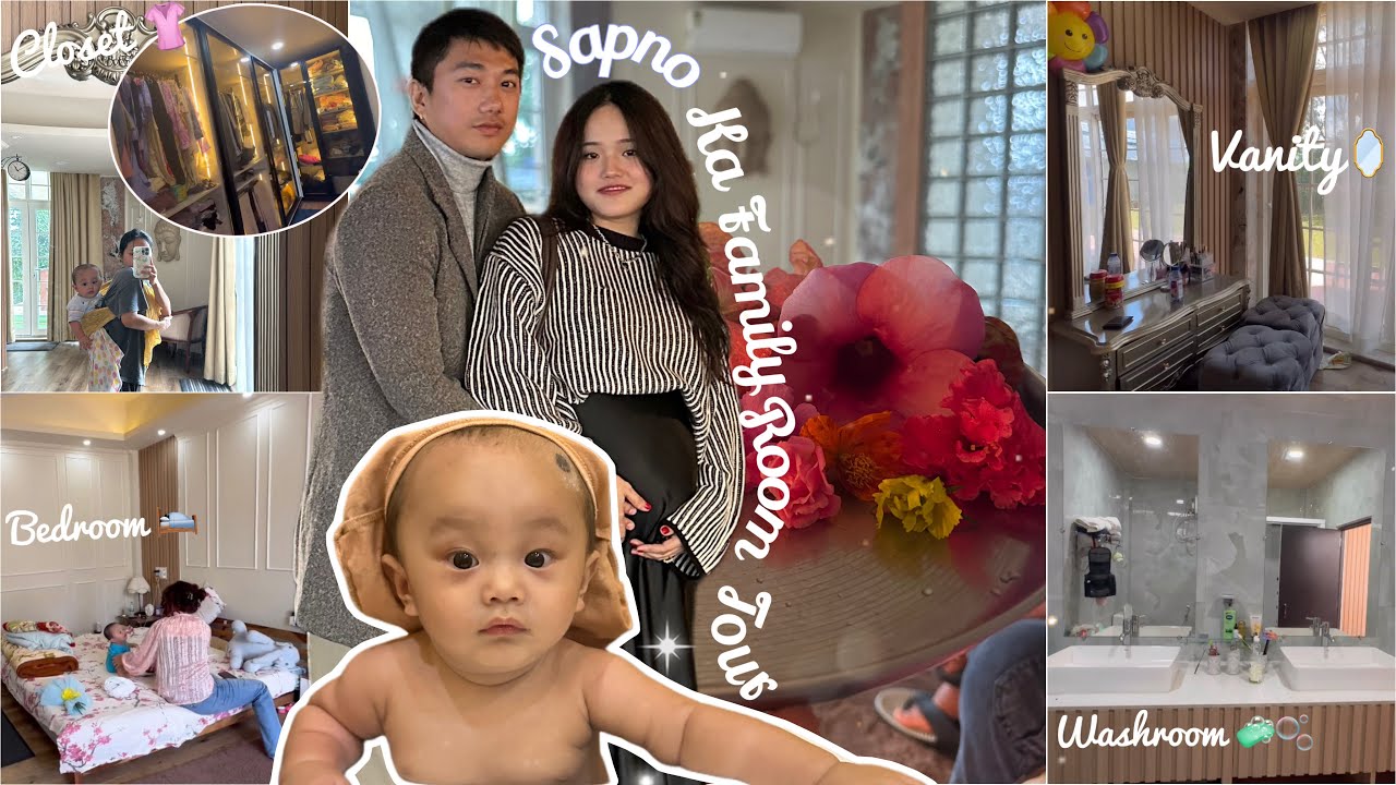 Our Dream FAMILY Room Tour| Husband 🧔‍♂️wife 👰‍♀️& Baby 👶