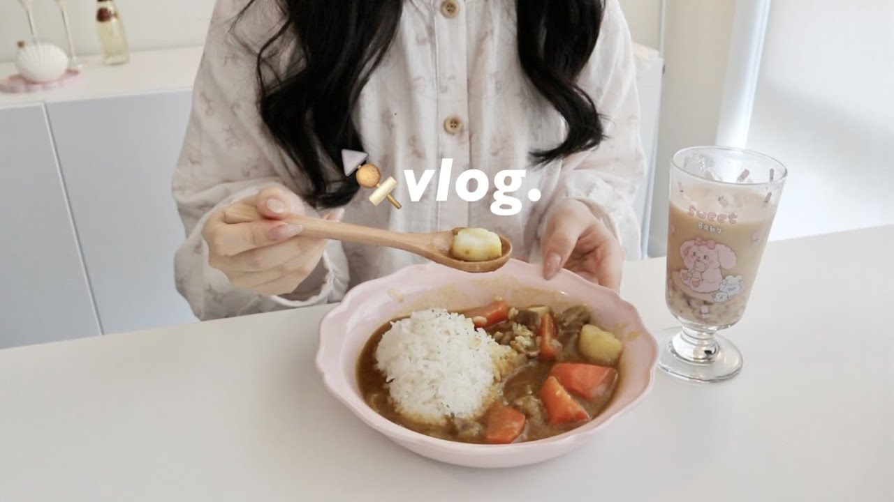 VLOG.饮食日记(՞•Ꙫ•՞)ﾉ蒜香黄油意面, 大排档炒年糕, 自己腌溏心蛋, 猪臀肉咖喱, 尝试了新的麻婆豆腐做法, 久违的健身