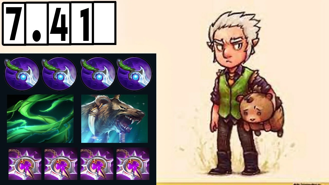 Lone Druid - On Hard Line! [Full Match Gameplay Dota 2] 7.41