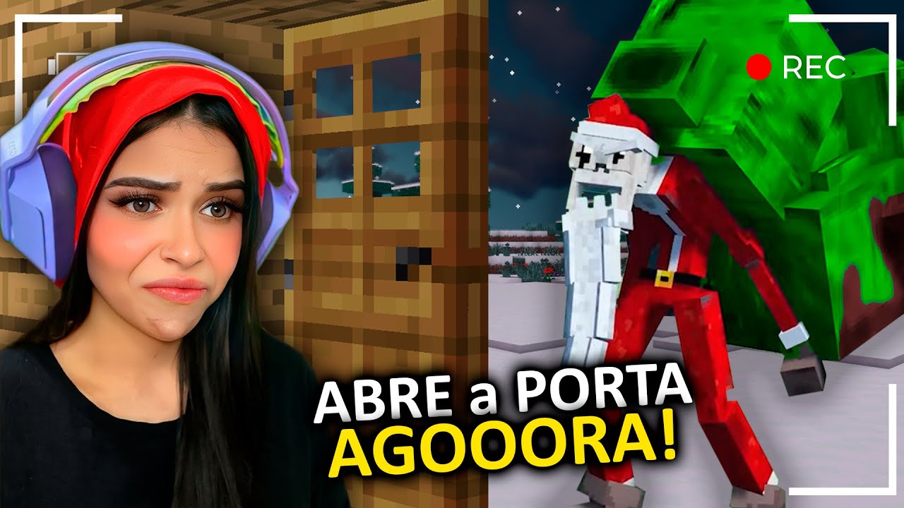 SOBREVIVI 1 NOITE COM O PAPAI NOEL DWELLER NO MINECRAFT