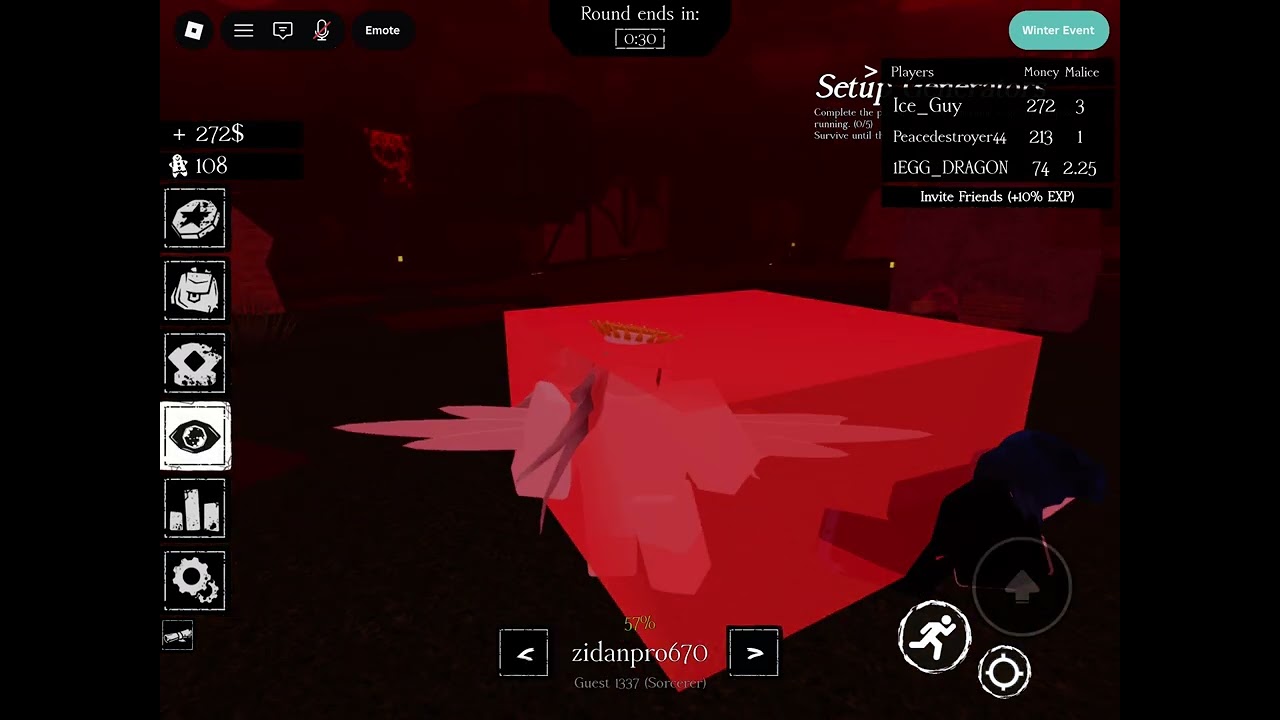 Playing as shedletsky