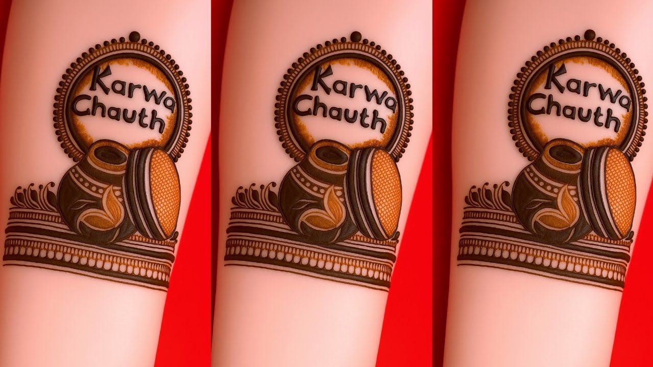 Специальный дизайн Mehndi Karwachauth 2023 | Новая новейшая тема на основе Karva Chauth Mehndi ||...