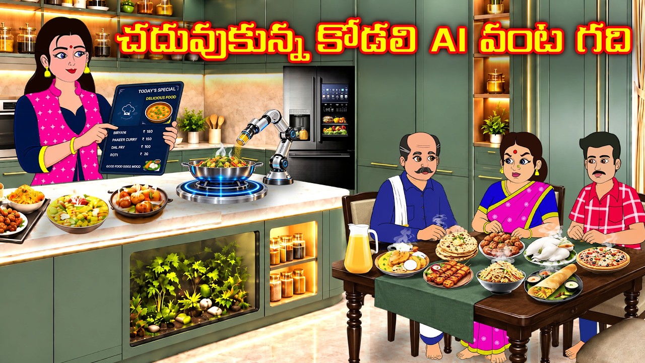చదువుకున్న కోడలి AI వంట గది | Atha vs kodallu  | Telugu stories | Telugu Kathalu | Stories in Telugu