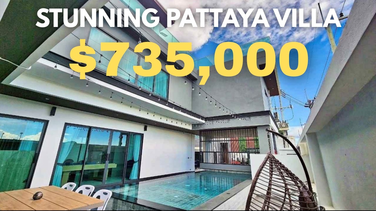 Touring a $735,000 6-Bedroom Pool Villa in Pattaya!