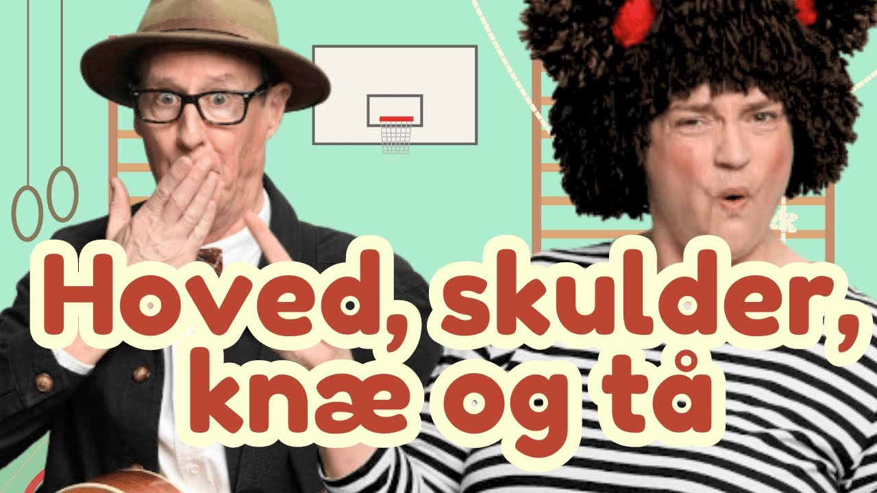 GYMNASTIK MUSIK: Hoved, skulder, kn&aelig; og t&aring; | b&oslash;rnesang for hele familien | Popsi og Krelle