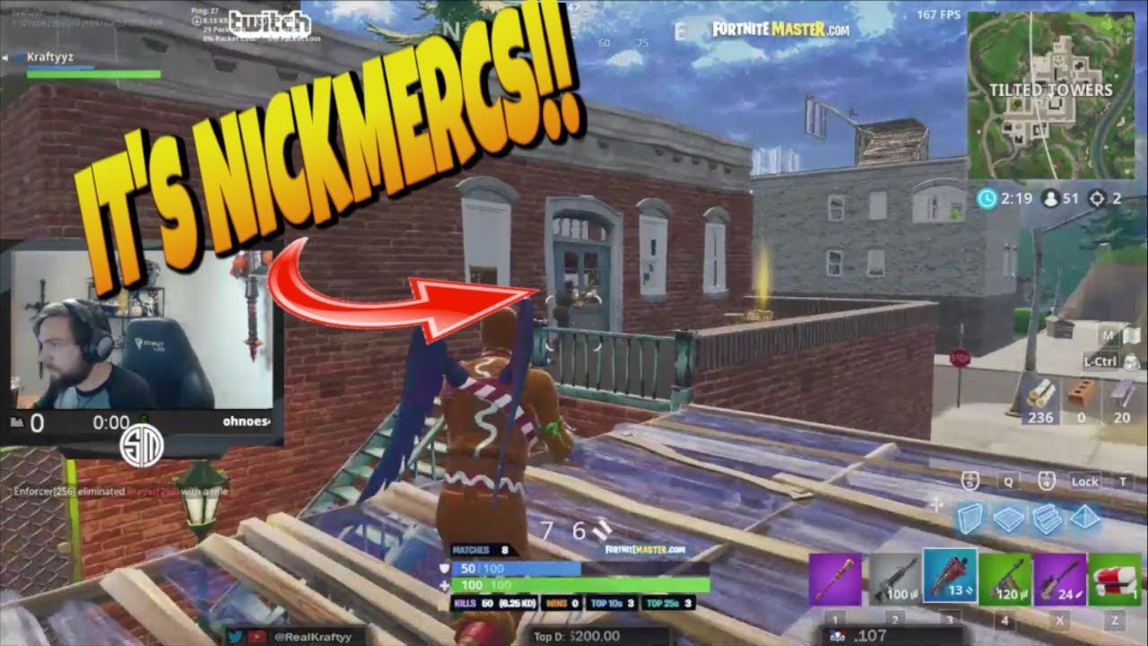 KRAFTYYZ *KILLS* NICKMERCS ON STREAM!! Fortnite FUNNY & EPIC Moments